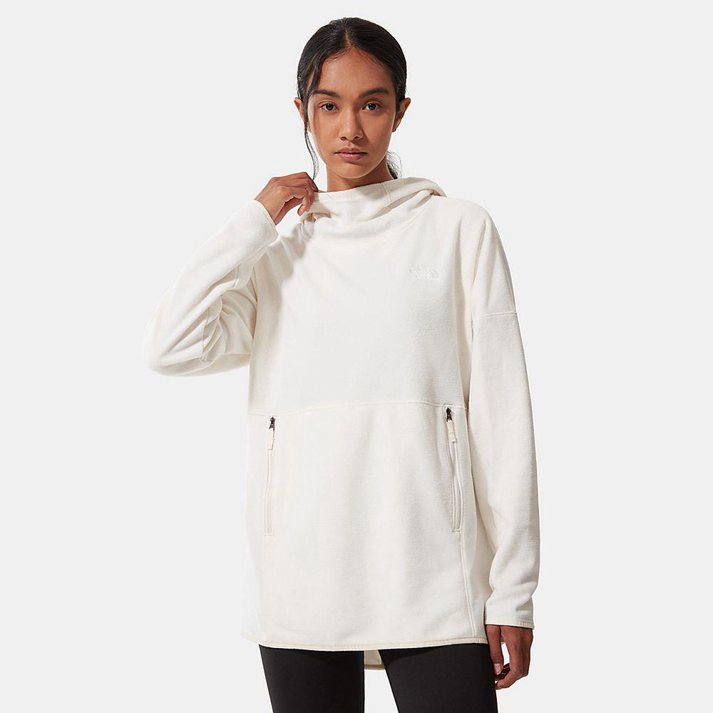 The North Face Tka Glacier Fleece Γυναικεια Φούτερ Hoodie - Ασπρα (VHWC35029)